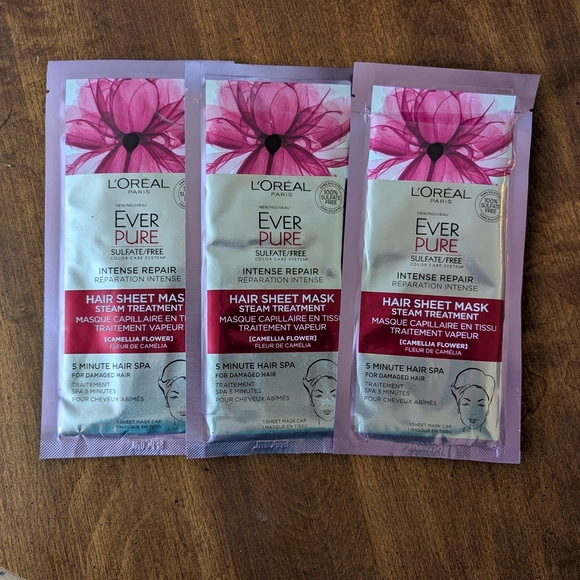 L'Oreal Ever Pure Hair Sheet Mask Set - Picture 1 of 6